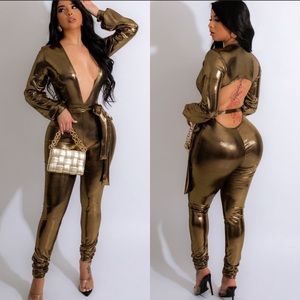 Gold jumpsuit